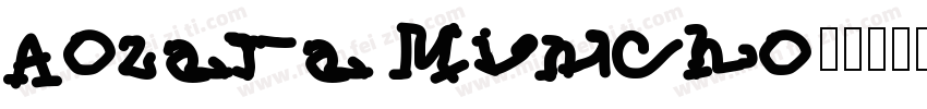 Aozara Mincho字体转换